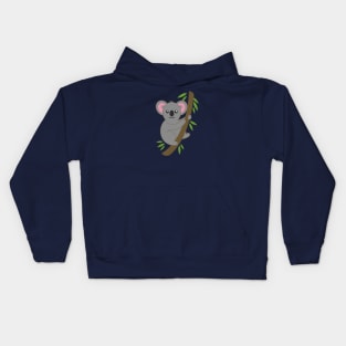 Baby Koala Bear Hugging a Tree Kids Hoodie